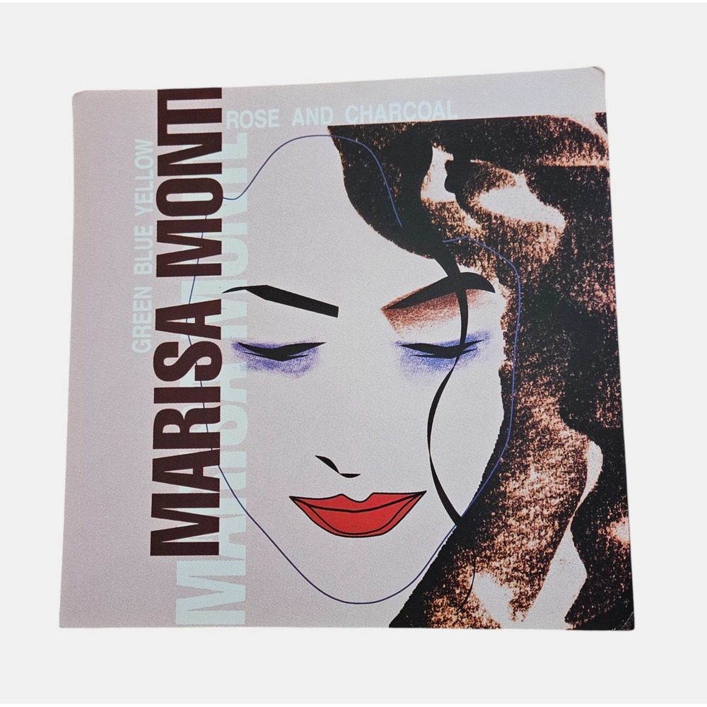 Marisa‎ Monte Green, Blue, Yellow, Rose And Charcoal 1994 Promo Poster 12x12